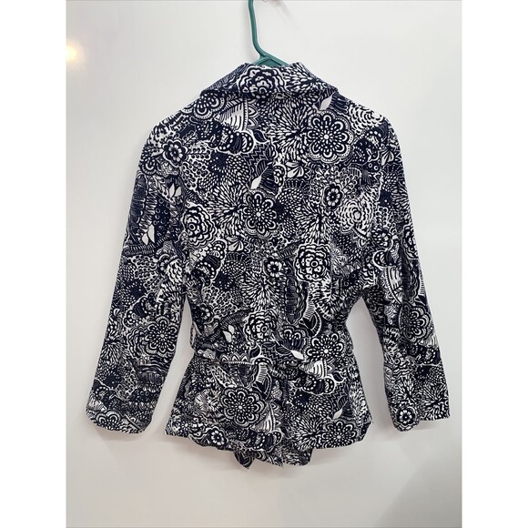 Briggs New York Womens black and white button up jacket with belt size 18w - Picture 3 of 11